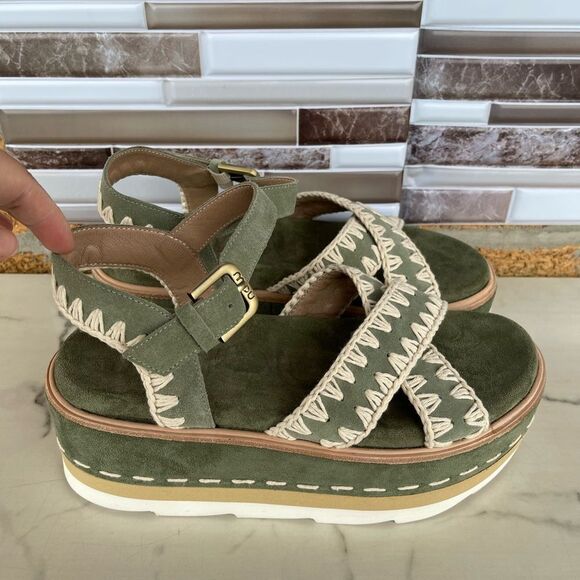Mou PLATFORM CRISS CROSS UPPER - Platform sandals size 9 - Picture 3 of 16